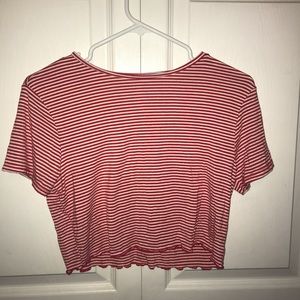 red and white striped crop top!